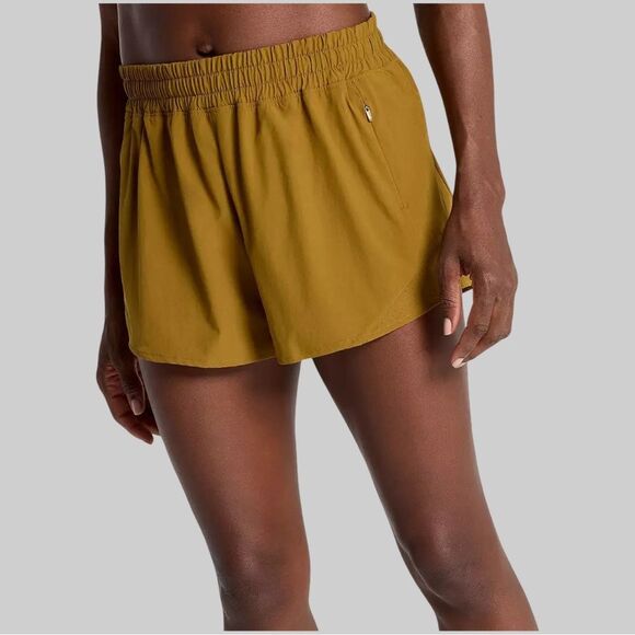 CALIA by Carrie Underwood Pants - Calia Women's Mid Rise Infinity Run Short in Olive Bronze | Small